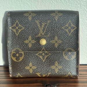 Louis Vuitton Elise Canvas Tri Fold Wallet